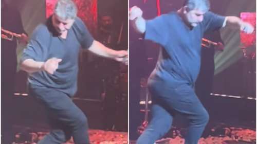 Βασίλης Μπισμπίκης: Το νέο ζεϊμπέκικο και το τρυφερό φιλί στη Δέσποινα Βανδή [βίντεο]