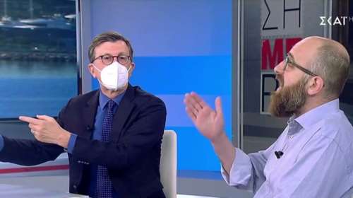 Xαμός στον ΣΚΑΪ: Αγριος καβγάς Πορτοσάλτε με Σβέρκο για τον Κάρολο - &quot;Αριστερέ φασίστα&quot; [Βίντεο]