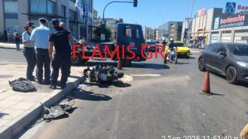 Τροχαίο με εγκατάλειψη στην Πάτρα: Τραυματίστηκε σοβαρά δικυκλιστής, συνελήφθη ο οδηγός του ΙΧ