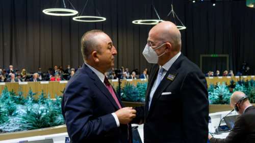 Ξαφνικό τετ α τετ Δένδια - Τσαβούσογλου στον ΟΑΣΕ- Εκαναν &quot;συζήτηση κοινωνικού περιεχομένου&quot;...