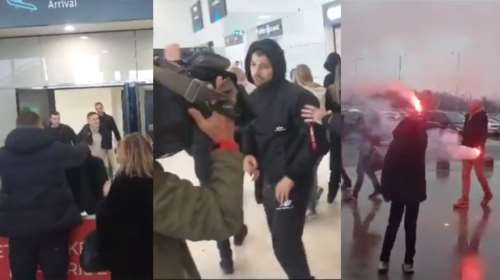 Υποδοχή… ηρώων στην Κροατία για τους χούλιγκαν της Ντιναμό- Τους έκρυψαν τα πρόσωπα με μπουφάν, τραμπούκισαν τις κάμερες