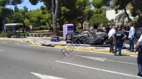 Τραγωδία στη Ραφήνα: Ενας νεκρός και ένας σοβαρά τραυματίας στο τρομακτικό τροχαίο στη  Λ. Μαραθώνος