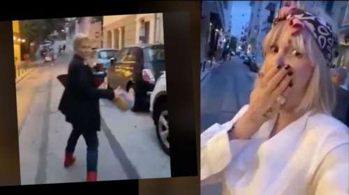 Απίστευτο βίντεο στο Κολωνάκι με Νατάσα Καλογρίδη – Χρύσα Ρώπα: &quot;Σε σιχαίνομαι μωρή πουτ@ν@&quot;