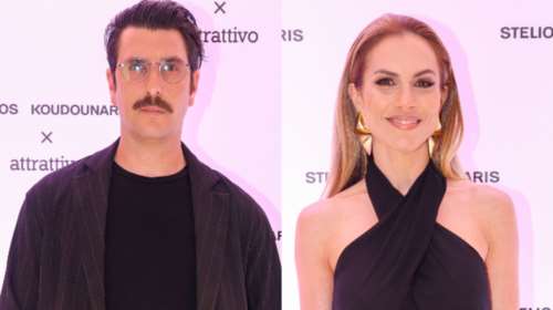 Ο Γιώργος Γεροντιδάκης συνόδευσε την Ντορέττα Παπαδημητρίου σε λαμπερό event μόδας