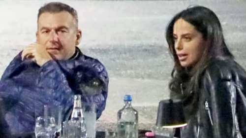 Γιώργος Λιάγκας &amp; Μαρία Αντωνά σε σπάνια κοινή εμφάνιση στην Γλυφάδα - Φωτογραφίες