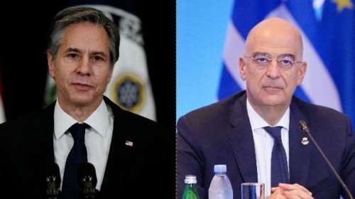 Τηλεφωνική επικοινωνία Δένδια με τον αμερικανό ΥΠΕΞ: Στενή συνεργασία για τη σταθερότητα στην Αν. Μεσόγειο