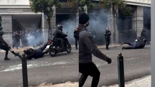 Τέμπη: Κουκουλοφόροι πέταξαν κάτω από το μηχανάκι αστυνομικό της ΔΡΑΣΗΣ - 29 τραυματίες με σπασμένα δάχτυλα και χέρια