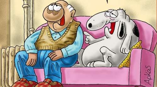 Ο Αρκάς ξαναχτυπά: Το χιουμοριστικό σκίτσο για τη συνάντηση με... τον Αγιο Βασίλη [εικόνα]