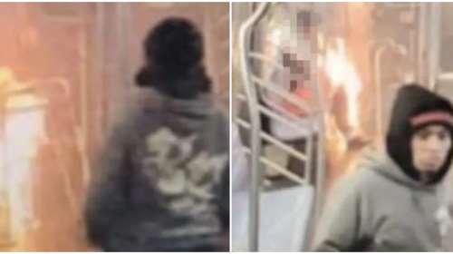 Φρίκη στη Νέα Υόρκη: Η στιγμή που ο άνδρας που έβαλε φωτιά σε γυναίκα στο μετρό την παρακολουθεί ατάραχος να καίγεται