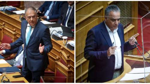 Σκληρή κόντρα Θεοδωρικάκου - Σκουρλέτη στη Βουλή για την πανεπιστημιακή αστυνομία