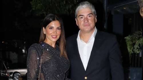 Σταματίνα Τσιμτσιλή - Θέμης Σοφός: Σε μεσημεριανό πάρτι στη Βούλα