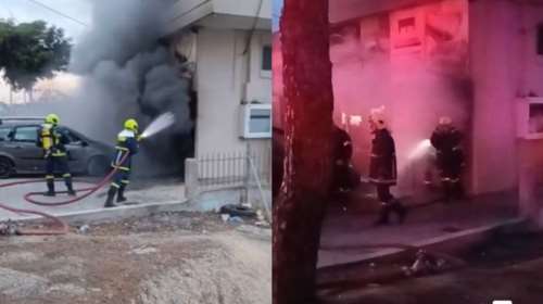 Φωτιά τώρα σε κατάστημα επίπλων και στρωμάτων στο Μενίδι- Διακοπή κυκλοφορίας στην οδό Φιλαδελφείας