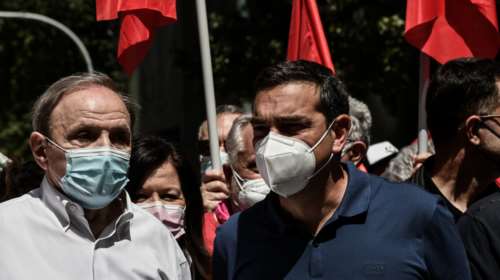 Αλέξης Τσίπρας στην πορεία για την Εργατική Πρωτομαγιά: &quot;Η κατάργηση του 8ωρου μας γυρνάει σε πολύ παλιές εποχές&quot;