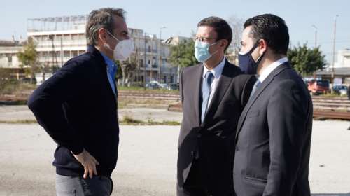 Στους Αγ. Αναργύρους ο Κυριάκος Μητσοτάκης: Σε πάρκο τεχνολογίας μετατρέπεται το παλιό αμαξοστάσιο του ΟΣΕ