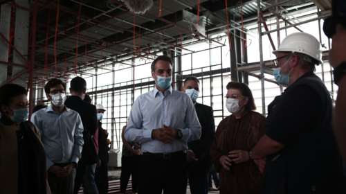 Εθνική Πινακοθήκη: Στο εργοτάξιο ξεναγήθηκε  ο Κ. Μητσοτάκης-&quot;Εμβληματικό σημείο αναφοράς για τον πολιτισμό μας&quot; - Εικόνες