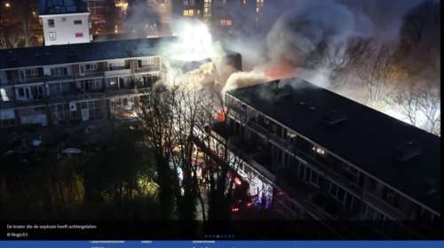 Χάγη: Τριώροφη πολυκατοικία κατέρρευσε μετά από έκρηξη - Διασώστες ψάχνουν παγιδευμένους στα συντρίμμια