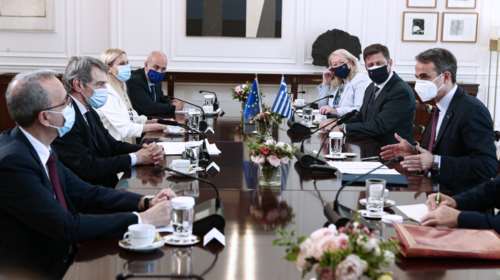 Συνάντηση Μητσοτάκη-Σασόλι: &quot;Το Ταμείο Ανάκαμψης να καταστεί μόνιμος και σταθερός θεσμός&quot;