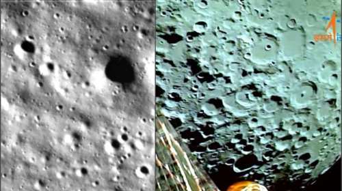 Τι είδαν οι Ινδοί στο φεγγάρι: Οι πρώτες εικόνες από τη διαστημική αποστολή στον Νότιο Πόλο της Σελήνης