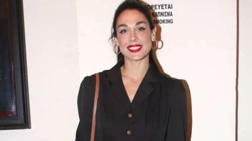 Ιωάννα Τριανταφυλλίδου &amp; Κίμωνας Κουρής στο Ηρώδειο: Με ανδρόγυνο look και κομψά loafers η ηθοποιός