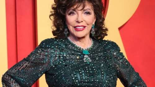 Η πραγματική σταρ των Όσκαρ: Η 90χρονη Τζόαν Κολινς λαμπερή δίπλα στον 59χρονο σύζυγό της