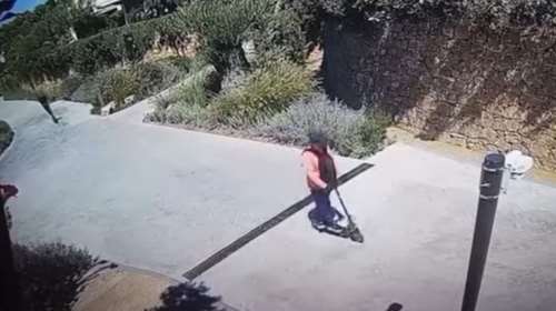 Χαλκιδική: Βίντεο - ντοκουμέντο από τη στιγμή που οι "Ροζ Πάνθηρες" το σκάνε με πατίνια μετά τη ληστεία