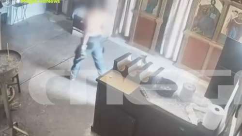 Κρήτη: Ημίγυμνος διαρρήκτης μπούκαρε σε εκκλησία για να κλέψει το παγκάρι [βίντεο]
