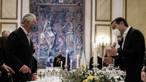 Ο διάλογος πρίγκιπα Καρόλου με τον Τσίπρα στο Προεδρικό: &quot;Σε βλέπω ανανεωμένο, έφυγε το βάρος από πάνω σου&quot;
