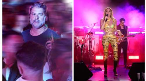 Αχώριστοι Βανδή - Μπισμπίκης: Δεν την αποχωρίστηκε ούτε σε συναυλία στα Χανιά - Εικόνες