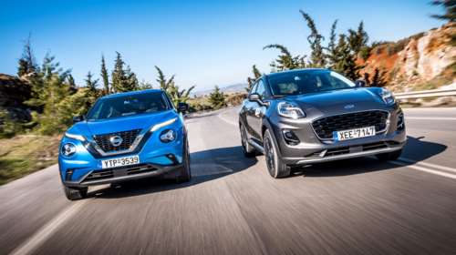 Συγκρίνουμε: Ford Puma 1.0 EcoBoost Hybrid 125 PS – Nissan Juke 1.0 DIG-T 117 PS