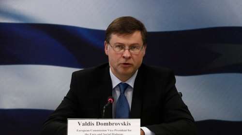 Ντομπρόβσκις: Προανήγγειλε έξοδο της Ελλάδας από την ενισχυμένη εποπτεία τον Αύγουστο