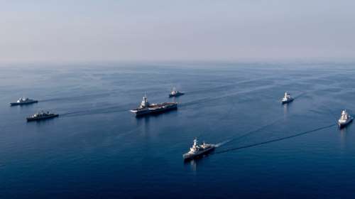 Στην Κρήτη το γαλλικό αεροπλανοφόρο &quot;Σαρλ Ντε Γκωλ&quot; - Κοινή άσκηση με τη φρεγάτα &quot;Κανάρης&quot;