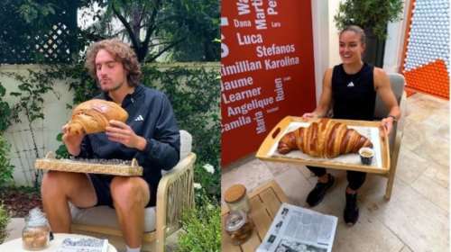 Το &quot;βαρύ&quot; πρωινό των Τσιτσιπά και Σάκκαρη: &quot;Αυτό δεν θα αρέσει στον προπονητή μου&quot;