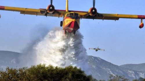 Φωτιά στη Θάσο: Καίγεται δασική έκταση στην περιοχή Άγιος Γεώργιος