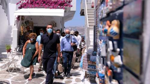 Τσίπρας από Μύκονο: Το μίνι lockdown δίνει πολύ αρνητικό σήμα για τον ελληνικό τουρισμό [Εικόνες]