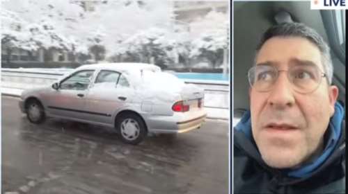 Απελπισμένος ο Άκης Παυλόπουλος: Εγκλωβισμένος για ώρες στην Αττική Οδό - &quot;Πότε θα φύγουμε από εδώ;&quot; [Βϊντεο]