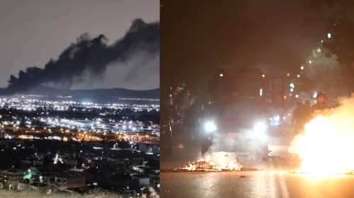 Μήνυμα από το 112 για τη φωτιά σε υπαίθρια αποθήκη ελαστικών στον Ασπρόπυργο: &quot;Καταφύγετε σε κλειστό κτίριο τώρα&quot;