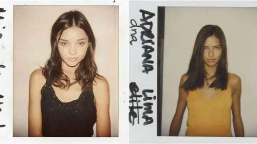 Polaroid φωτογραφίες διάσημων μοντέλων στα πρώτα τους βήματα