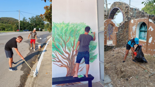 Χαλκιδική: Έλαμψε το Στρατώνι - Εθελοντές από όλη την Ευρώπη έπιασαν βούρτσες σκούπες και πινέλα ζωγραφικής [εικόνες]