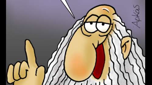 Το σκίτσο - απάντηση του Αρκά σε όσους αντέδρασαν στην &quot;πειραγμένη&quot; φωτογραφία με Χίτλερ, Στάλιν και Πούτιν