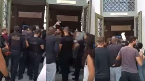 Ένταση στο Μετσόβιο Πολυτεχνείο- Συγκεντρωμένοι δεν επέτρεπαν να γίνει εκδήλωση με παρουσία υπουργών