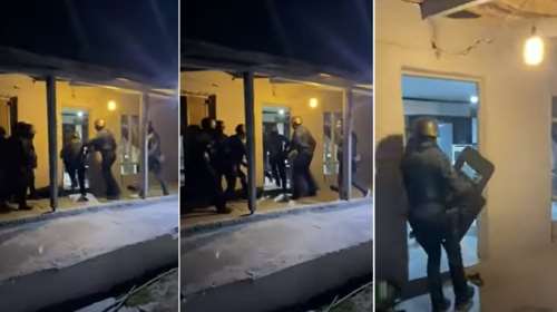 Ασπρόπυργος: Καρέ καρέ η έφοδος της Αστυνομίας στο λημέρι των διαρρηκτών - Έκοψαν και το... ταβάνι [βίντεο]