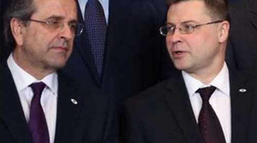 Δείπνο Σαμαρά - Ντομπρόβσκις χθες στο Μεγάλη Βρετάνια