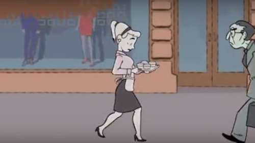 To γυναικείο σώμα σε όλες τις ηλικίες. Ένα χιουμοριστικό animation