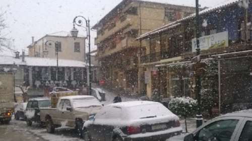 Στο Μέτσοβο τα πρώτα χιόνια - Δείτε φωτό