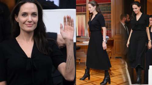 Η αμερικανική Vogue αποθεώνει το ντύσιμο της Τζολί στο Μαξίμου