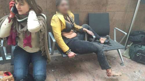 Εικόνες-σοκ από το αεροδρόμιο των Βρυξελλών