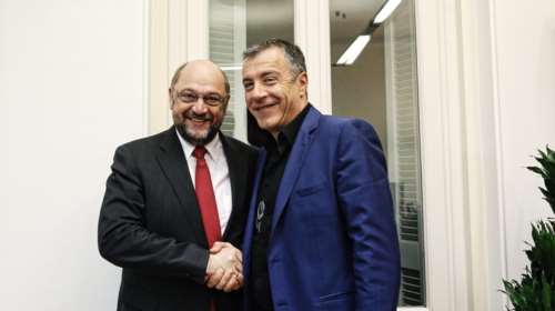 Νέο τετ α τετ Θεοδωράκη- Σούλτς στις Βρυξέλλες