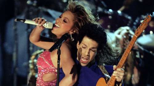 Ο Prince μαζί με την Beyonce το Purple Rain στα Grammy video