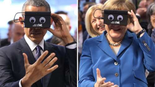Ομπάμα και Μέρκελ μαζί στην...εικονική πραγματικότητα!