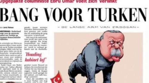 Tο σκίτσο-απάντηση της De Telegraaf στον Ερντογάν